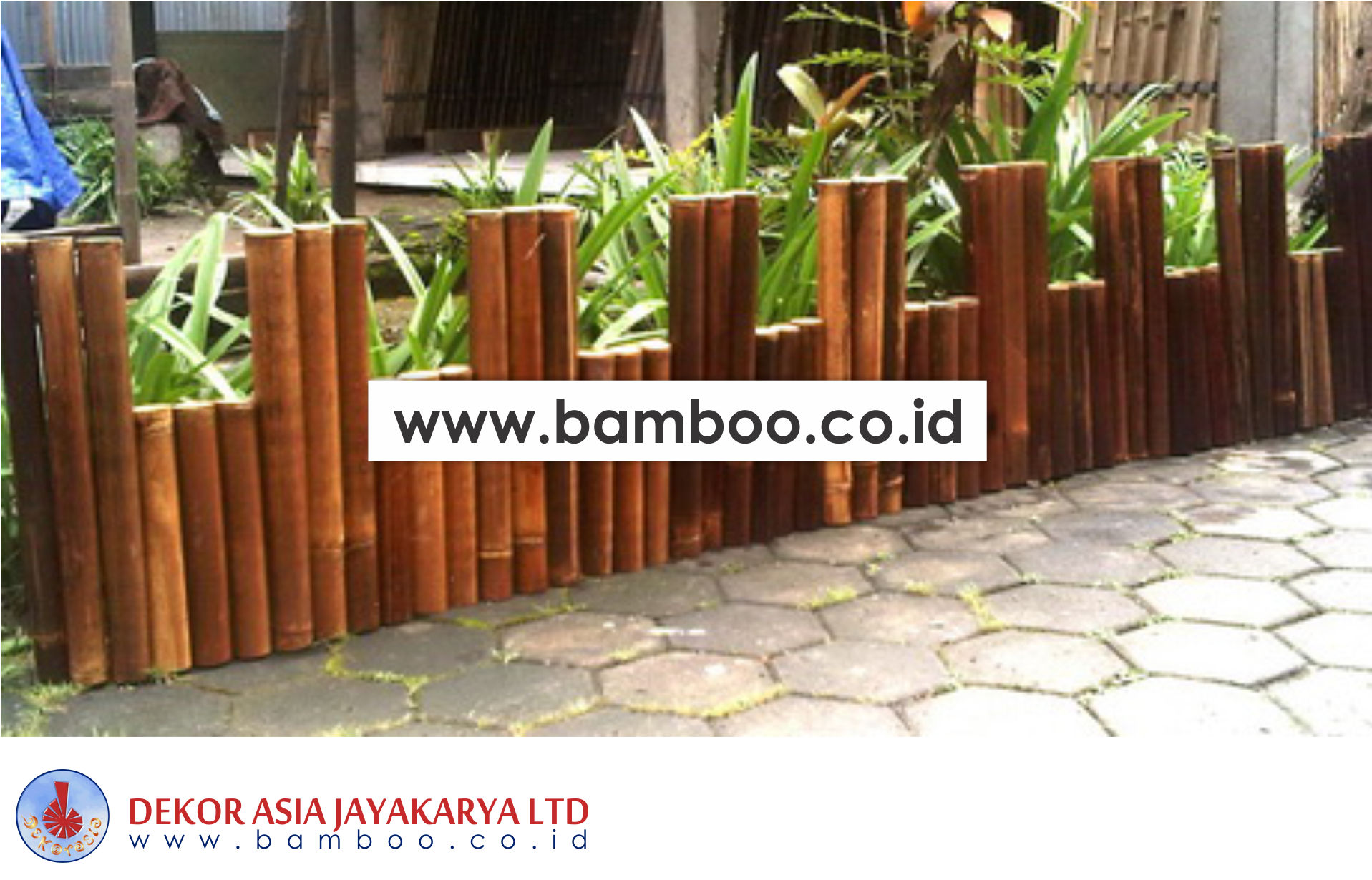Black Bamboo Border Edging
